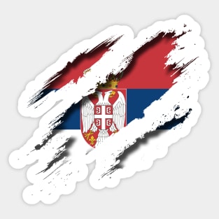 Serbia Shredding Sticker